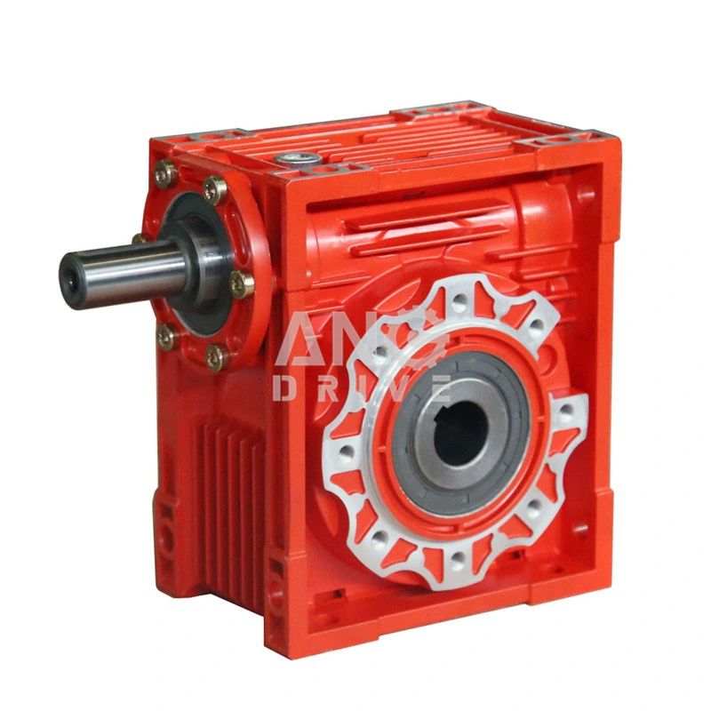 Right Angle Aluminum Body Worm Gearbox with Output Flange