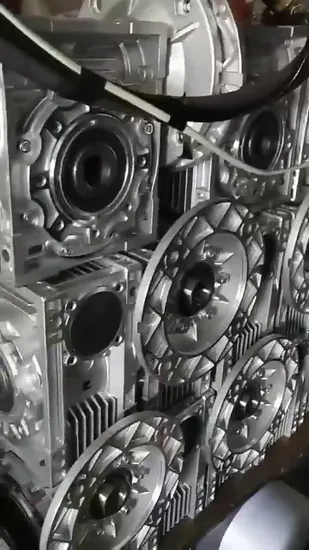 Relación de reducción de caja de engranajes helicoidales Nmrv universal de alta eficiencia 5-100